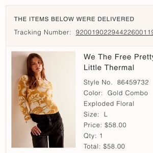 Yellow and White Floral Long Sleeve Top